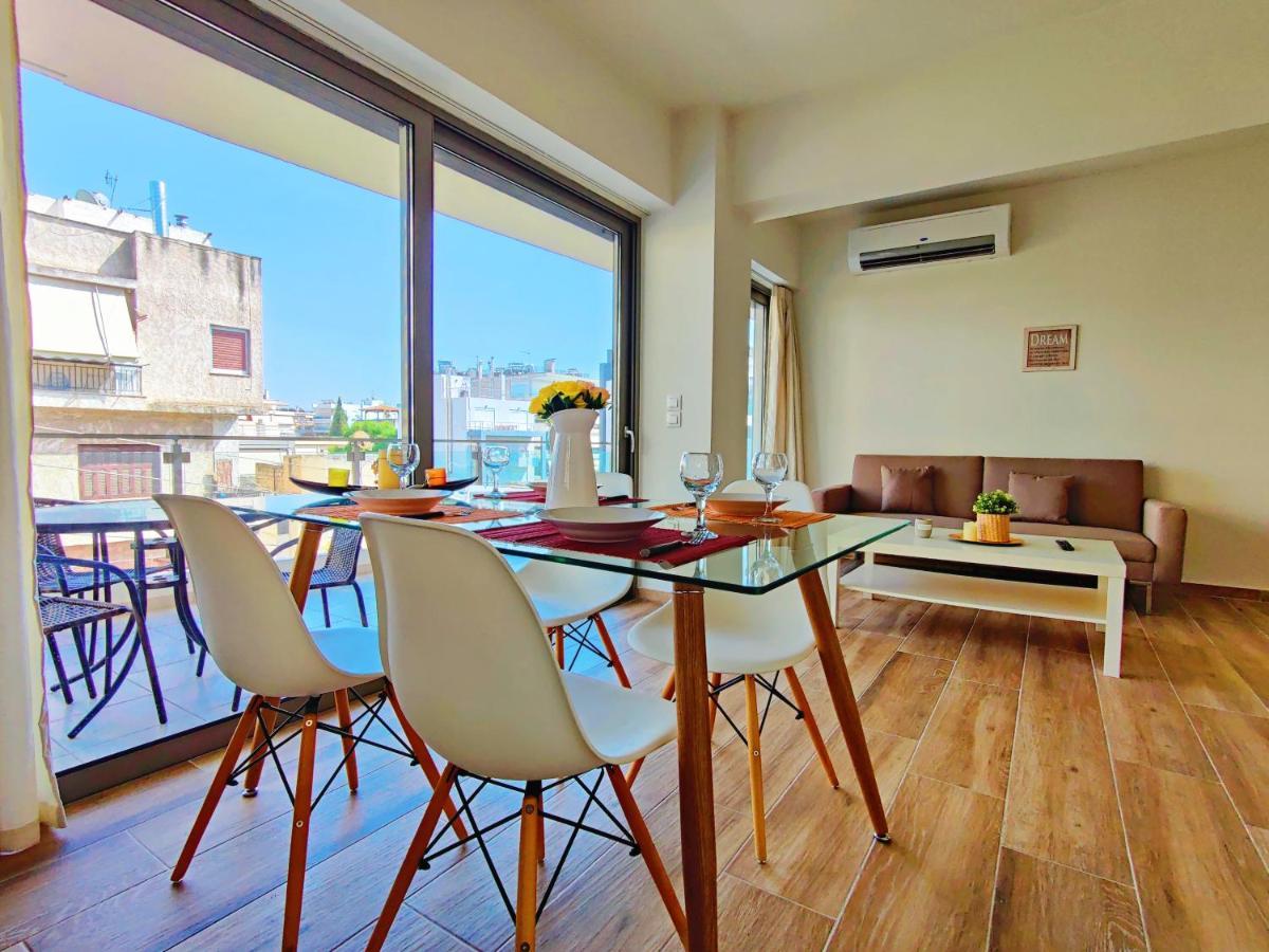 Wsd Luxury Bright 2Bd Apt With Sea View Balcony Athen Eksteriør billede