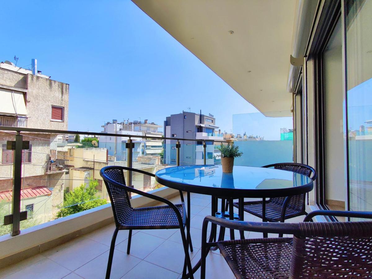 Wsd Luxury Bright 2Bd Apt With Sea View Balcony Athen Eksteriør billede